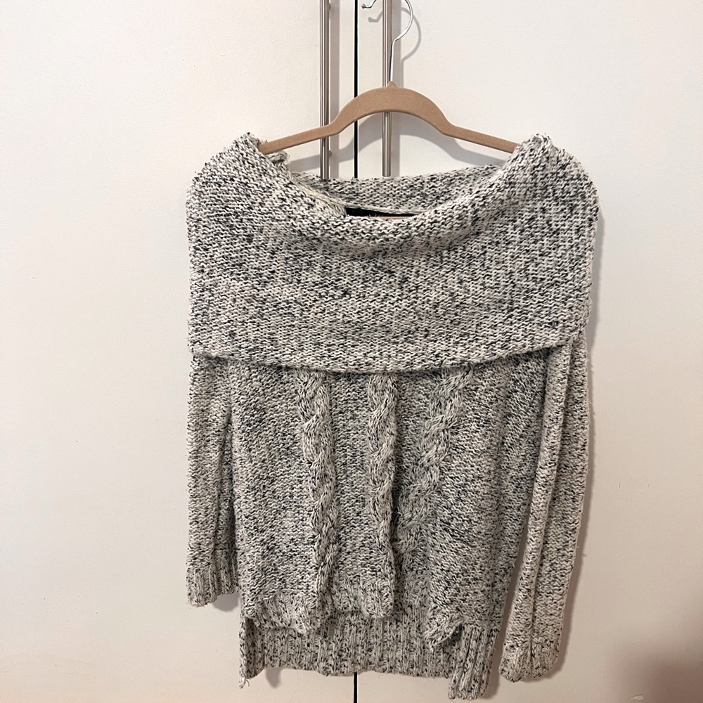 KENSIE Off-shoulder/Cowl neck knit sweater
